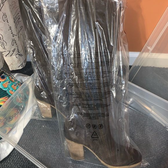 NEW Ralph Lauren Denim & Supply Series Brown Suede Leather tall boot 7.5M - Picture 11 of 13